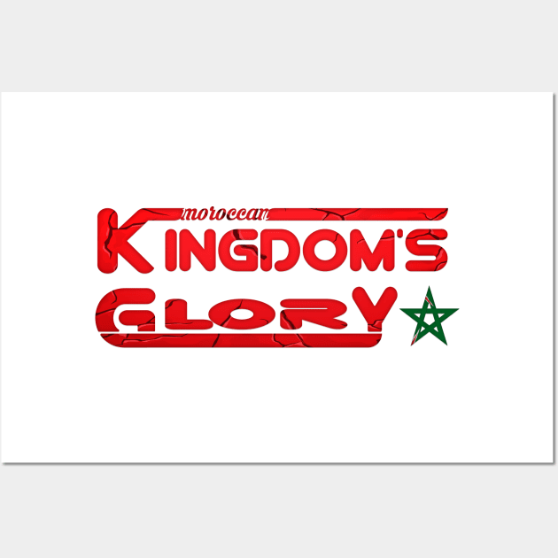 Morocco Proud Gift Glory Flag Moroccan Kingdom Wall Art by Mirak-store 